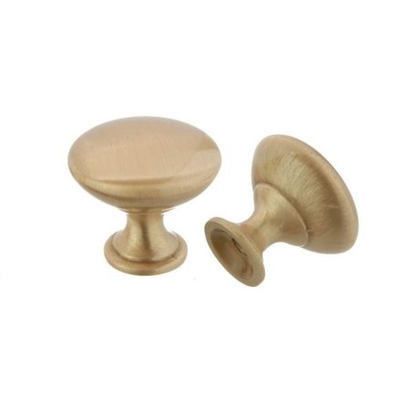 CROWN 1-1/16" Diecast Cabinet Knob Satin Brass Finish CHK910SB